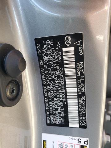 2021 LEXUS UX 200 JTHX3JBHXM2034762