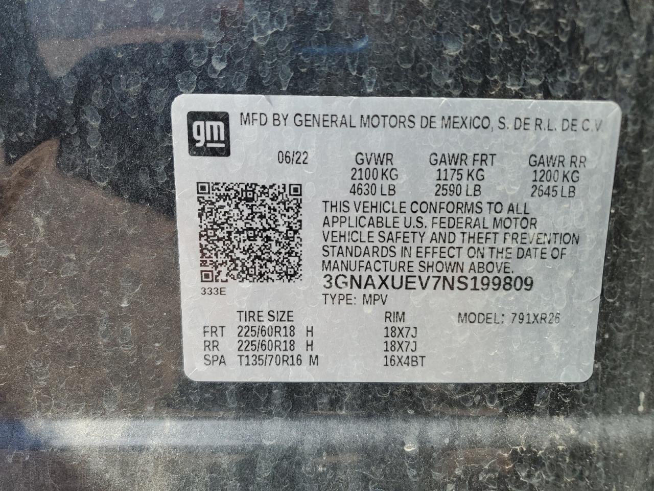 CHEVROLET EQUINOX LT