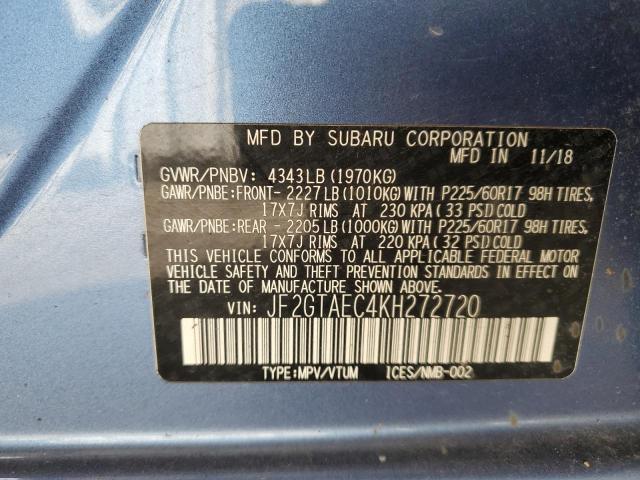 2019 SUBARU CROSSTREK JF2GTAEC4KH272720