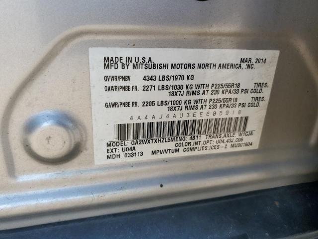 2014 MITSUBISHI RVR GT - 4A4AJ4AU3EE605918