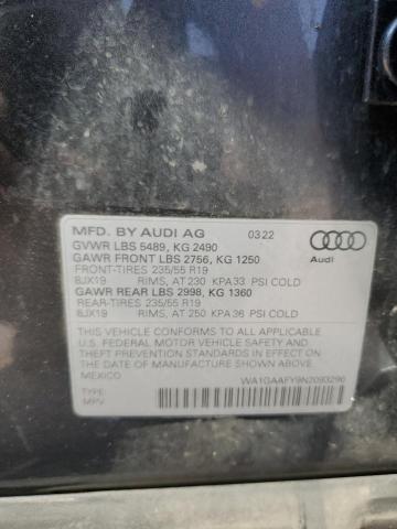2022 AUDI Q5 PREMIUM WA1GAAFY9N2093296
