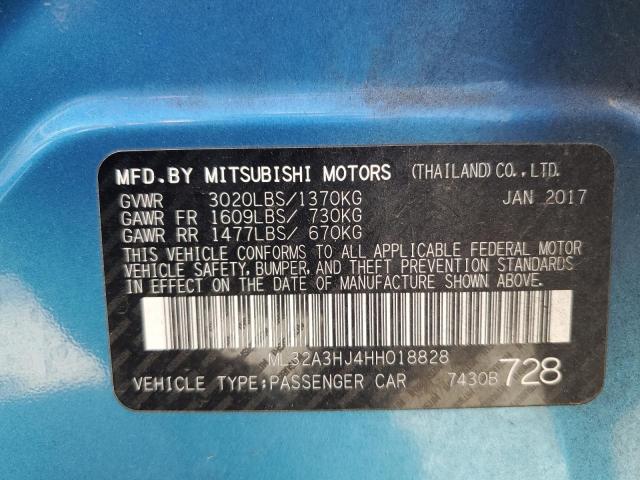 2017 MITSUBISHI MIRAGE ES ML32A3HJ4HH018828