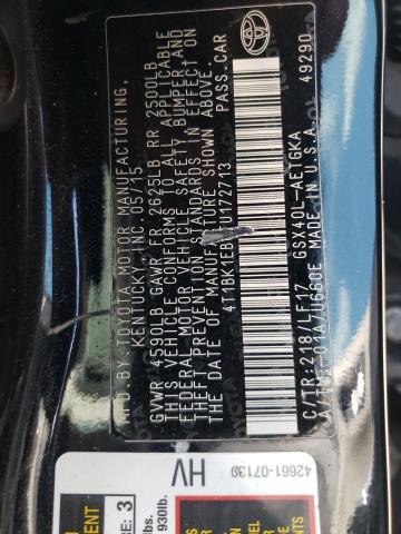 2015 TOYOTA AVALON XLE - 4T1BK1EB6FU172713