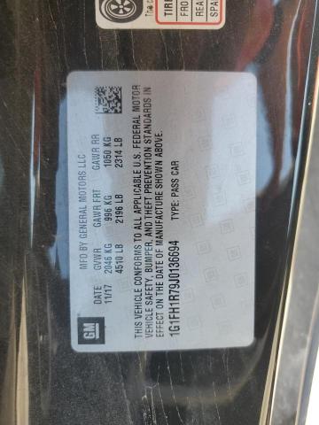 2018 CHEVROLET CAMARO SS 1G1FH1R79J0136694