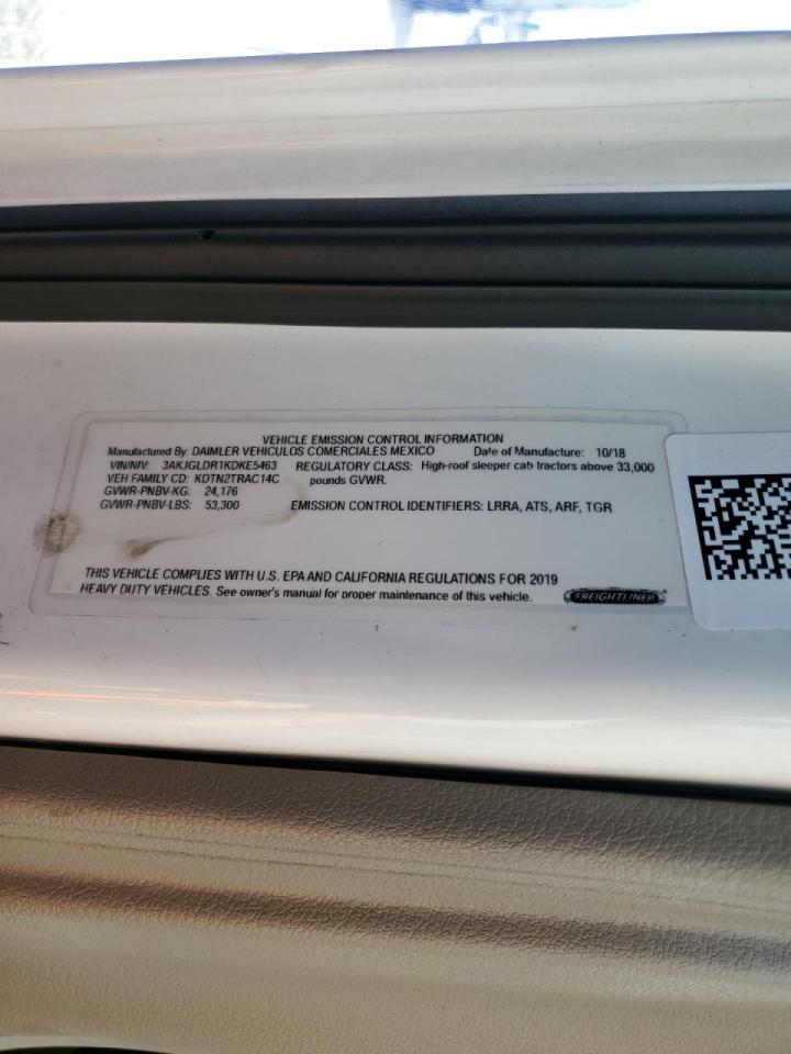 Lot #3284006796 2019 FREIGHTLINER CASCADIA 1