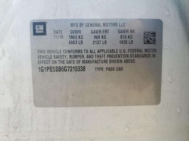 2016 CHEVROLET CRUZE LIMI 1G1PE5SB6G7215338