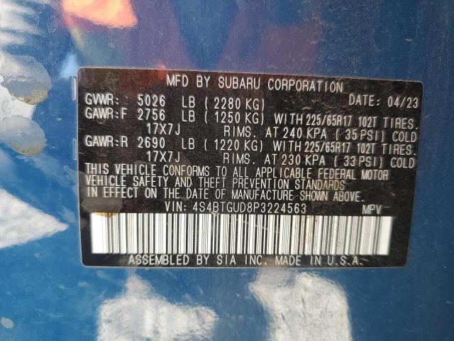 2023 SUBARU OUTBACK WI 4S4BTGUD8P3224563