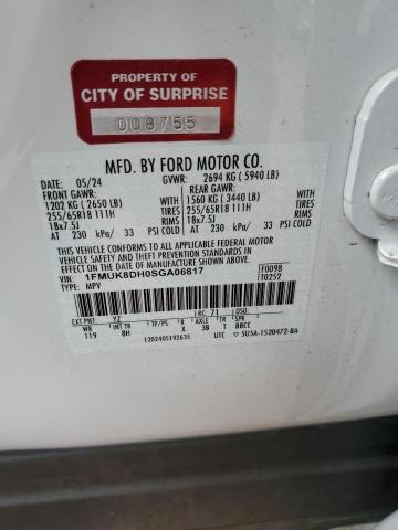 2025 FORD EXPLORER A - 1FMUK8DH0SGA06817