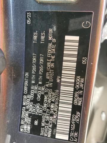2023 TOYOTA 4RUNNER SE JTEMU5JR0P6167719