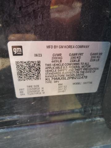 2023 CHEVROLET TRAILBLAZE KL79MUSL2PB211478