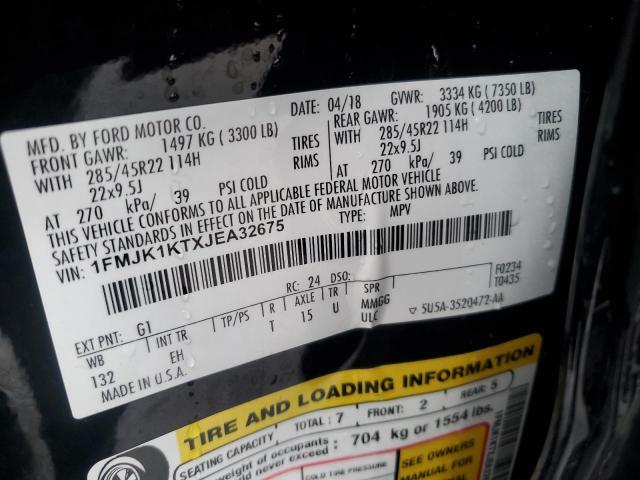 2018 FORD EXPEDITION 1FMJK1KTXJEA32675