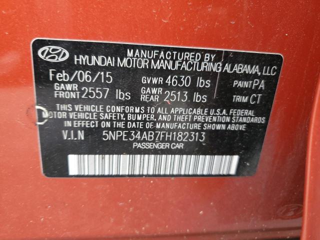 2015 HYUNDAI SONATA SPORT 5NPE34AB7FH182313