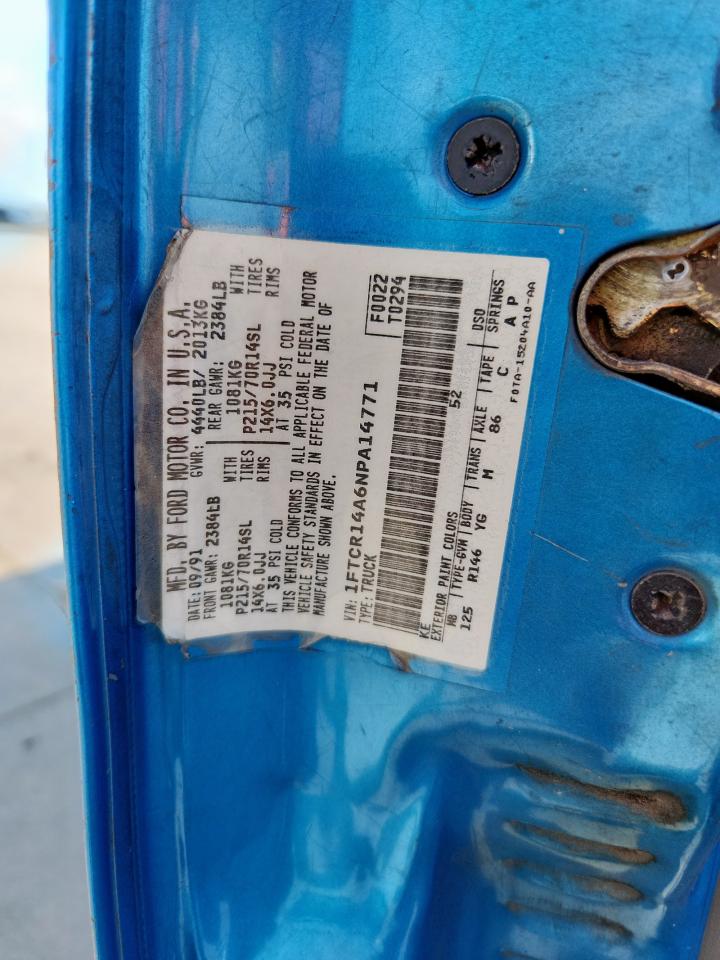 Lot #3303867711 1992 FORD RANGER XLT