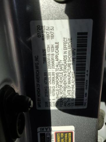 2020 HONDA CR-V EXL 5J6RW2H84LA014052
