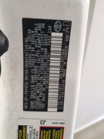 2010 TOYOTA COROLLA BA - 2T1BU4EE3AC278391