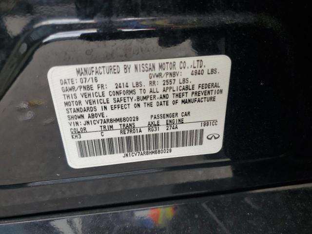 2017 INFINITI Q50 BASE JN1CV7AR8HM680029