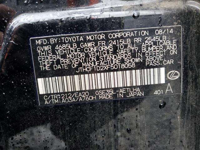 2015 LEXUS IS 250 JTHCF1D2XF5018058
