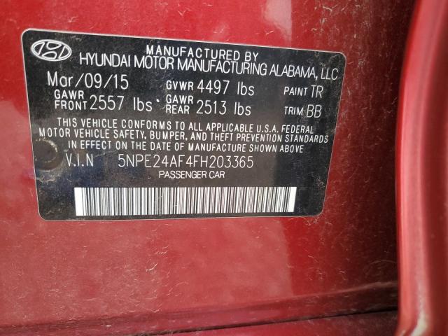 2015 HYUNDAI SONATA SE - 5NPE24AF4FH203365