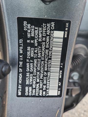 2020 HONDA CIVIC SPOR - SHHFK7H46LU215763