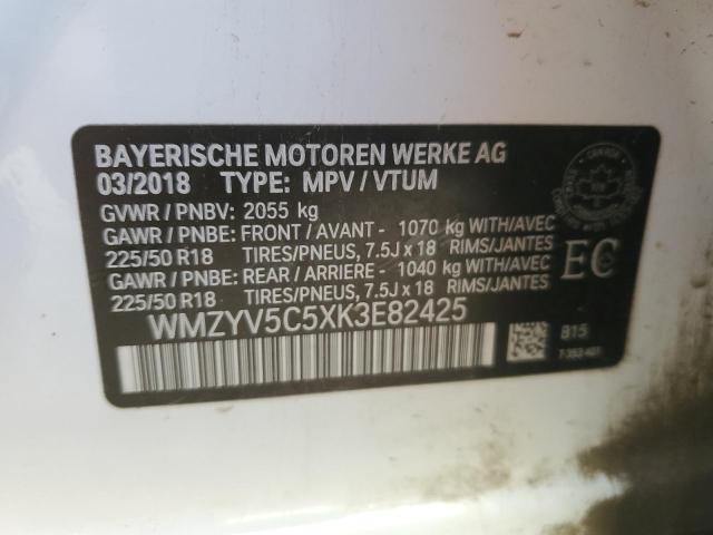2019 MINI COOPER COU WMZYV5C5XK3E82425