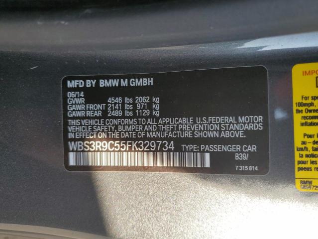 2015 BMW M4 WBS3R9C55FK329734