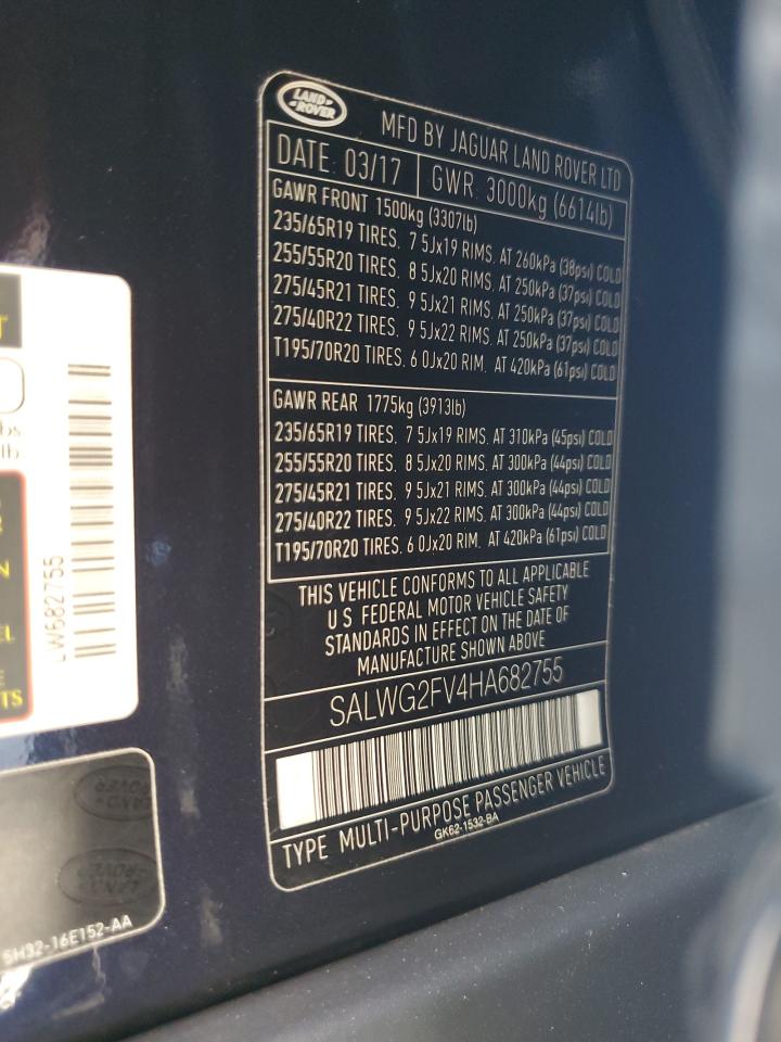 LAND ROVER RANGE ROVER SE