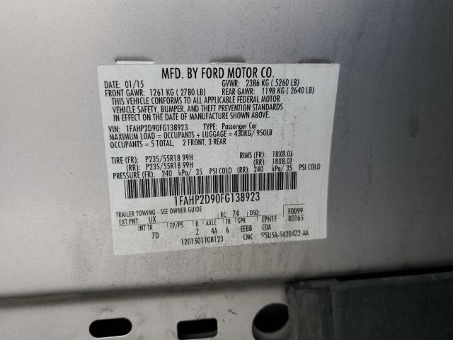2015 FORD TAURUS SE 1FAHP2D90FG138923