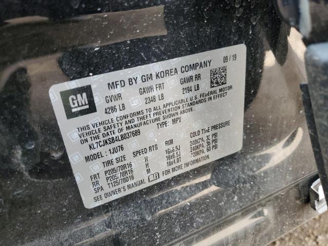 2020 CHEVROLET TRAX LS KL7CJKSB4LB037689