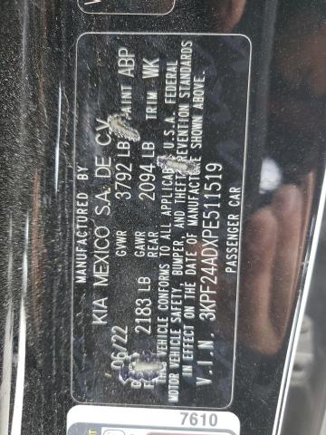 2023 KIA FORTE LX 3KPF24ADXPE511519