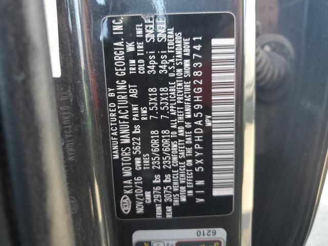 2017 KIA SORENTO EX - 5XYPHDA59HG283741