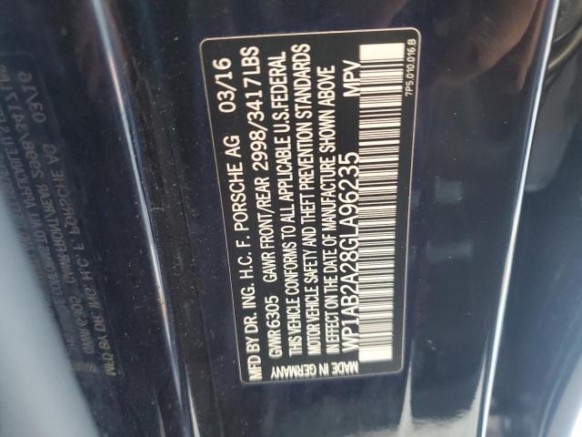 2016 PORSCHE CAYENNE S WP1AB2A28GLA96235
