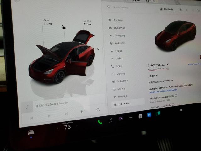2023 TESLA MODEL Y 7SAYGDEFXPF775715