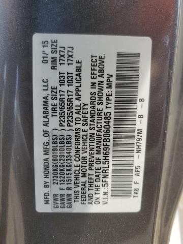 2015 HONDA ODYSSEY EX 5FNRL5H69FB060485