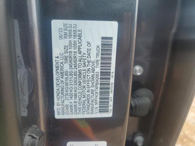 2023 HONDA RIDGELINE RTL-E 5FPYK3F74PB042953