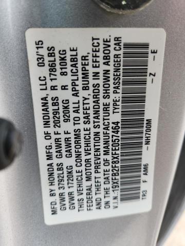 2015 HONDA CIVIC EX - 19XFB2F8XFE057464