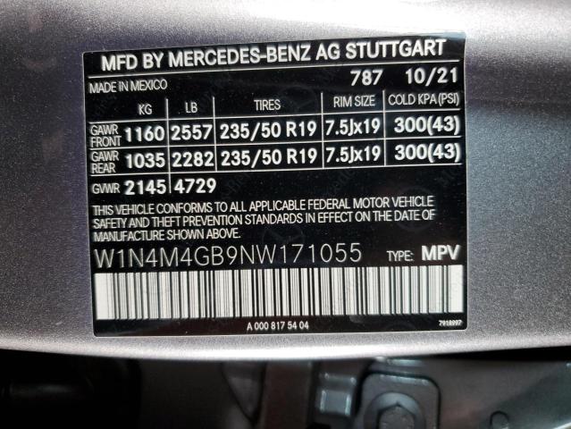 2022 MERCEDES-BENZ GLB 250 - W1N4M4GB9NW171055