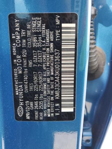2019 HYUNDAI TUCSON LIMITED - KM8J3CA43KU013637