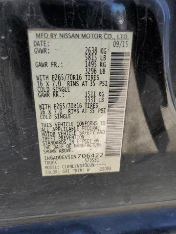 2016 NISSAN FRONTIER S 1N6AD0EV5GN706422