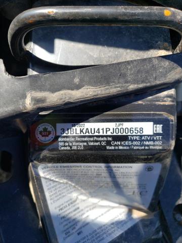 2023 CAN-AM OUTLANDER - 3JBLKAU41PJ000658