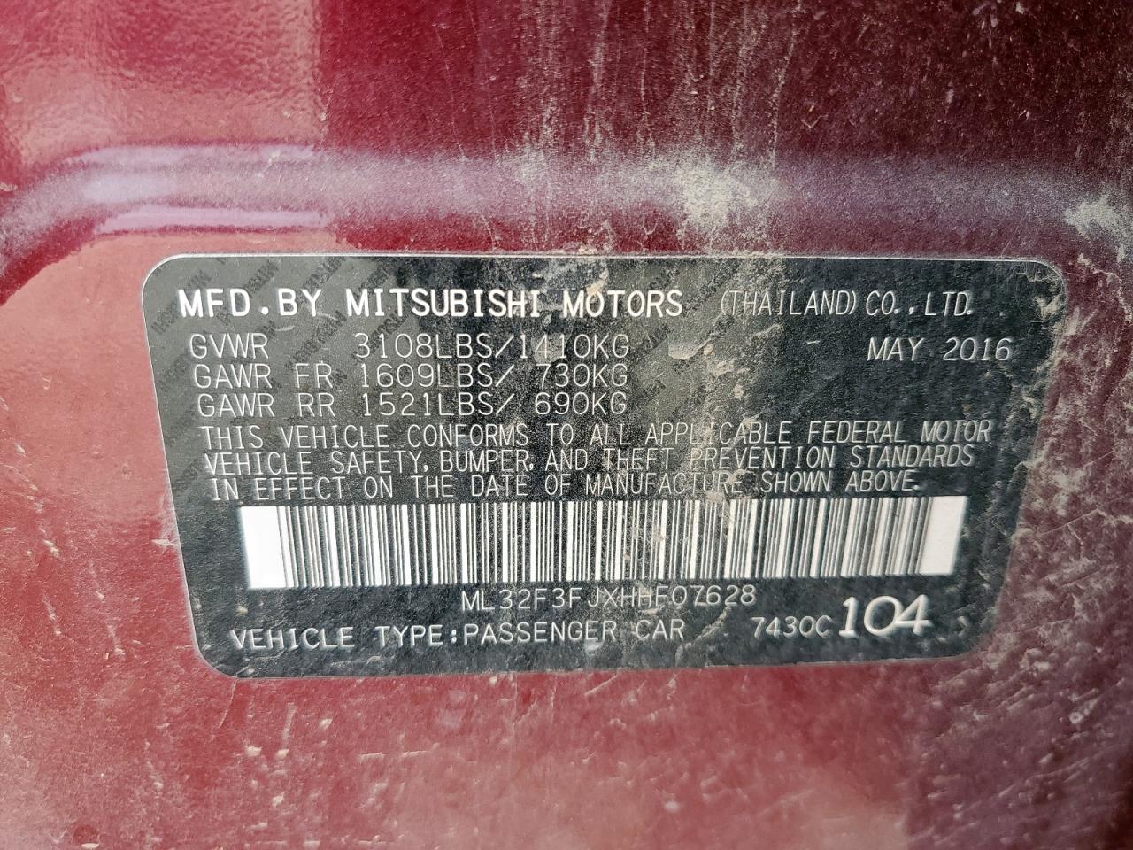 MITSUBISHI MIRAGE G4 ES