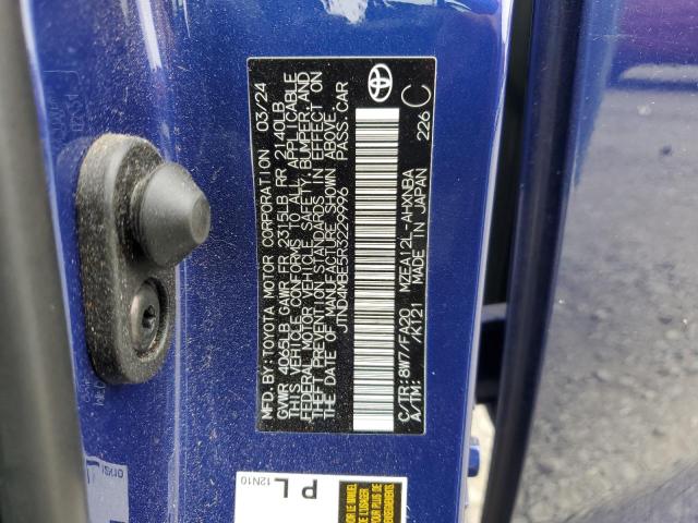 2024 TOYOTA COROLLA SE JTND4MBE5R3229996