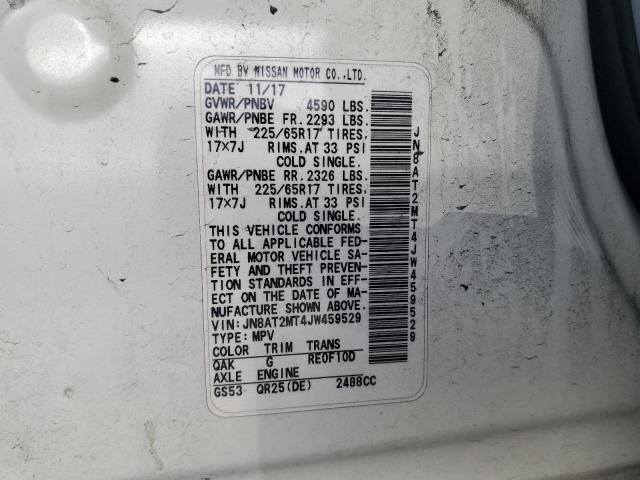 2018 NISSAN ROGUE S - JN8AT2MT4JW459529