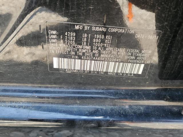 2019 SUBARU IMPREZA 4S3GTAA65K3700645