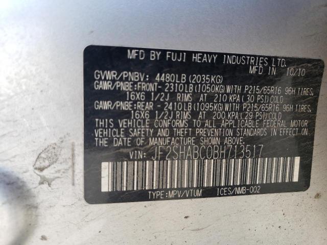 2011 SUBARU FORESTER 2 #3268311038