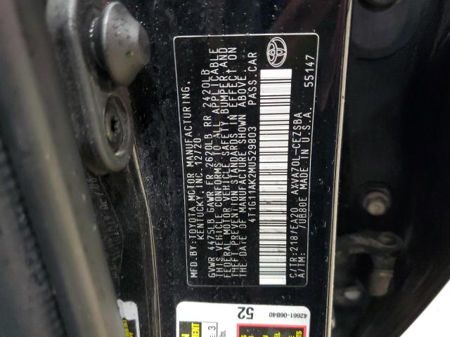 2021 TOYOTA CAMRY SE 4T1G11AK2MU529803