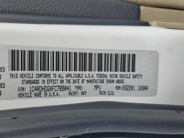 2015 DODGE DURANGO LI 1C4RDHDGXFC789041