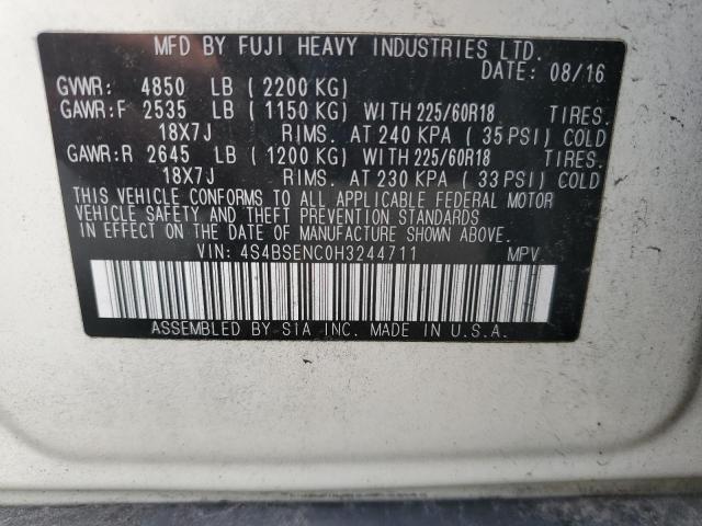 2017 SUBARU OUTBACK 3. - 4S4BSENC0H3244711