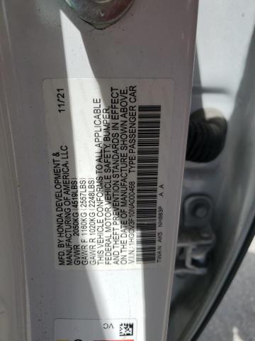 2022 HONDA ACCORD HYB 1HGCV3F10NA000468