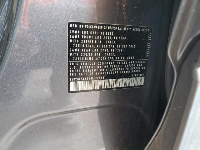 2022 VOLKSWAGEN TIGUAN SE 3VV3B7AX2NM172595