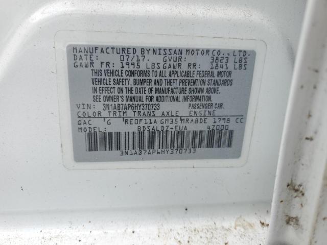 2017 NISSAN SENTRA S 3N1AB7AP6HY370733